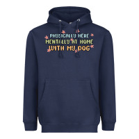 Navy physically here mentally at home with my dog Heavyweight Hoodie - MaliasSmallBusiness