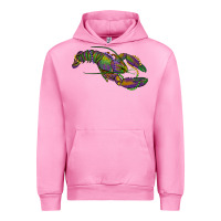 Fuchsia Pink mardi gras lobster Urban Hoodie - RanaPortraitStore
