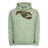 Pigment Oil Green mardi gras lobster Urban Hoodie - RanaPortraitStore