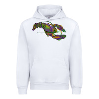 White mardi gras lobster Urban Hoodie - RanaPortraitStore