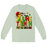Matcha juneteenth fist free ish since 1865 Long Sleeve Tee - HRA Design Shop