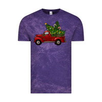 Cloud Purple christmas trees with truck Vintage Tee - RanaPortraitStore
