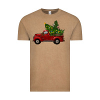 Vintage Coffee christmas trees with truck Vintage Tee - RanaPortraitStore