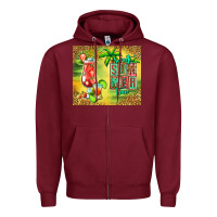 Burgundy sweet summer time margarita Zipper Hoodie - Jasminsmagicworld
