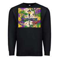 Black mardi gras street lights Premium Sweatshirt - MaliasSmallBusiness