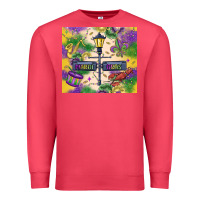 Cardinal mardi gras street lights Premium Sweatshirt - MaliasSmallBusiness