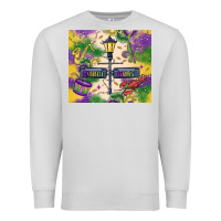 Dove Grey mardi gras street lights Premium Sweatshirt - MaliasSmallBusiness