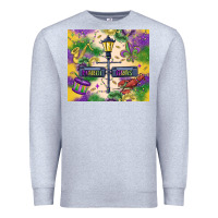 Heather Grey mardi gras street lights Premium Sweatshirt - MaliasSmallBusiness