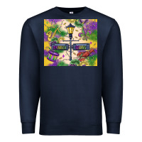 Navy mardi gras street lights Premium Sweatshirt - MaliasSmallBusiness