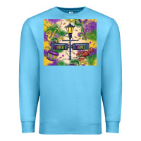 Ocean Blue mardi gras street lights Premium Sweatshirt - MaliasSmallBusiness