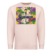 Pale Pink mardi gras street lights Premium Sweatshirt - MaliasSmallBusiness