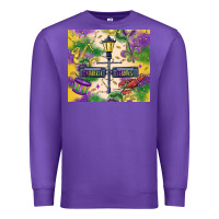 Purple mardi gras street lights Premium Sweatshirt - MaliasSmallBusiness