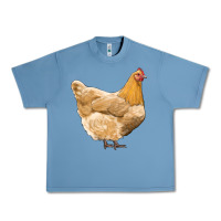 Pebble Blue chicken Urban Heavy Tee - RanaPortraitStore