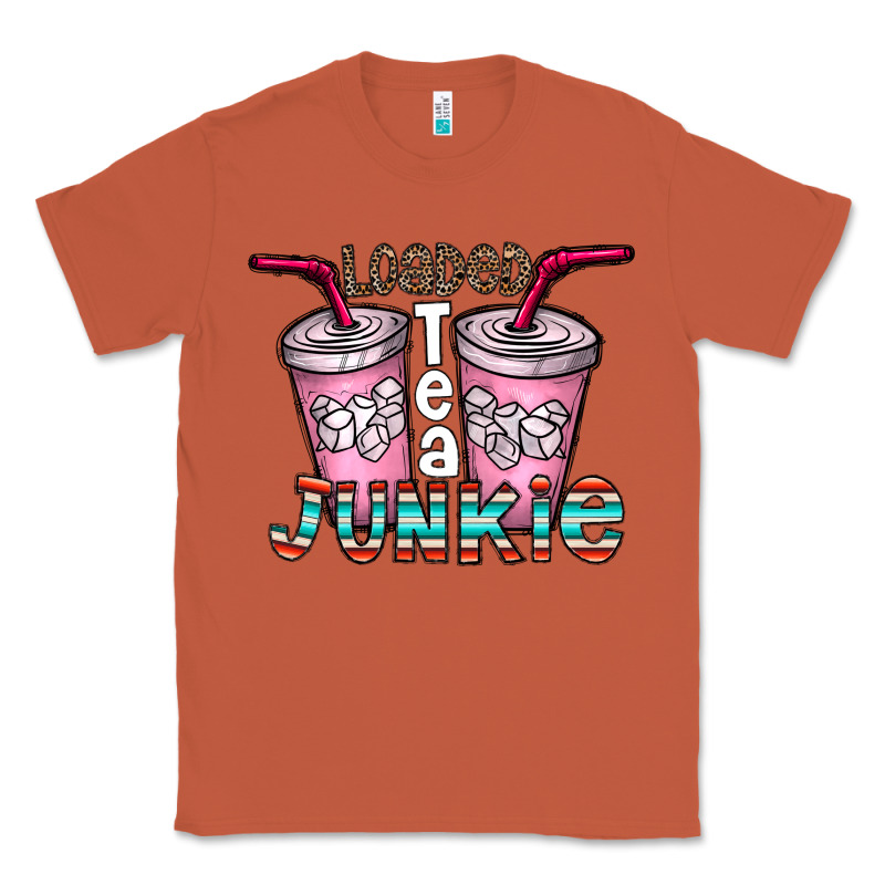 Loaded Tea Junkie Classic Tee by CowhideDigitalArt | Teevron