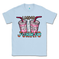Dusty Blue loaded tea junkie Classic Tee - CowhideDigitalArt