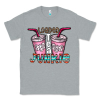 Heather Grey loaded tea junkie Classic Tee - CowhideDigitalArt