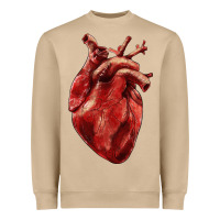 Mushroom Anatomical heart Heavyweight Sweatshirt - RanaPortraitStore