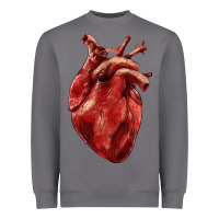 Storm Anatomical heart Heavyweight Sweatshirt - RanaPortraitStore