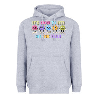 Heather Grey it's okay to feel all the feels Heavyweight Hoodie - MaliasSmallBusiness