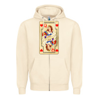 Sandshell love playing cards queen Zipper Hoodie - AdoDesignShop