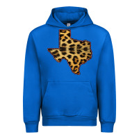 Cobalt Western Texas Map Leopard Pattern Urban Hoodie - Bettercallsaul