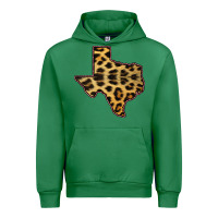 Emerald Western Texas Map Leopard Pattern Urban Hoodie - Bettercallsaul