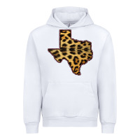 White Western Texas Map Leopard Pattern Urban Hoodie - Bettercallsaul