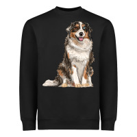 Black Australian shepherd Heavyweight Sweatshirt - RanaPortraitStore