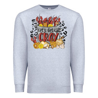 Heather Grey let's get cray crawfish boil Premium Sweatshirt - MaliasSmallBusiness
