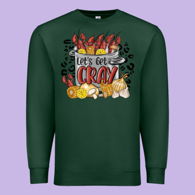 Let's Get Cray Crawfish Boil Premium Sweatshirt Designed By Maliassmallbusiness