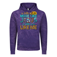 Cloud Purple a little more like jesus a little less like me Vintage Hoodie - texasbilliewilder
