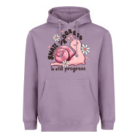 Lavender snail progress is stil progress Heavyweight Hoodie - MaliasSmallBusiness