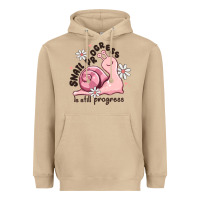 Mushroom snail progress is stil progress Heavyweight Hoodie - MaliasSmallBusiness