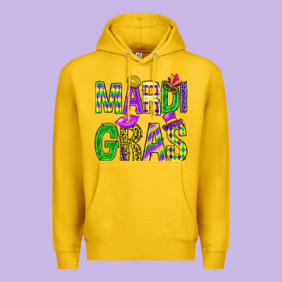 Mardi Gras Carnival Masks Digital Paper Premium Hoodie Designed By Bundleandbundleshop
