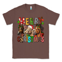 Chestnut Merry christmas horses Classic Tee - FaDigitalArtStudio