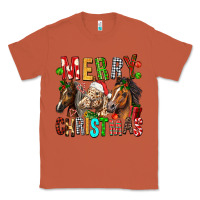 Copper Merry christmas horses Classic Tee - FaDigitalArtStudio