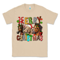 Mushroom Merry christmas horses Classic Tee - FaDigitalArtStudio
