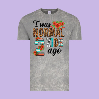 I Was Normal Two Kids Ago Vintage Tee Designed By Texasbilliewilder