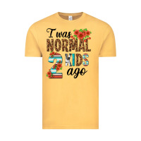 Vintage Mustard i was normal two kids ago Vintage Tee - texasbilliewilder