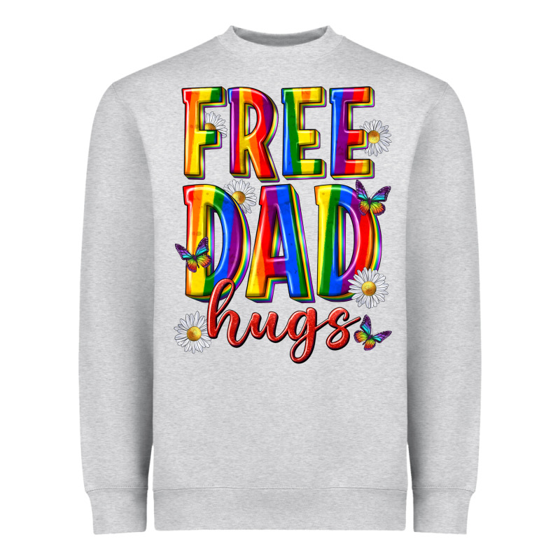 Free Dad Hugs Heavyweight Sweatshirt by texasbilliewilder | Teevron
