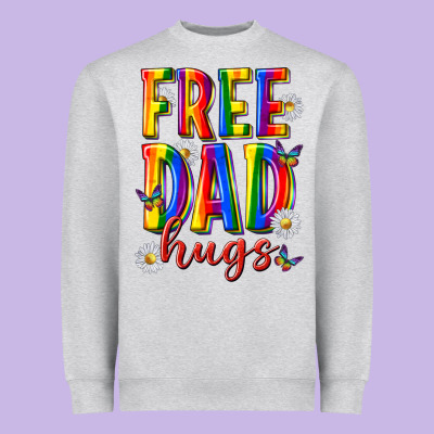 Heavyweight Sweatshirt free dad hugs