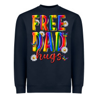 Navy free dad hugs Heavyweight Sweatshirt - texasbilliewilder