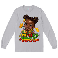 Moon Dust juneteenth 1865 afro girl Long Sleeve Tee - HRA Design Shop