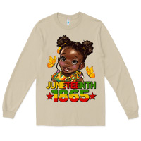 Juneteenth 1865 Afro Girl Long Sleeve Tee | Teevron