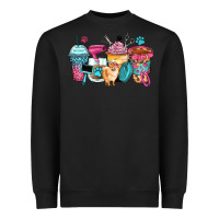 Black pet groomer coffee cups Heavyweight Sweatshirt - Zillion Design Studio