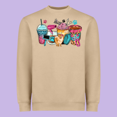 Heavyweight Sweatshirt pet groomer coffee cups