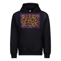 Black mardi gras leopard background Urban Hoodie - RanaPortraitStore