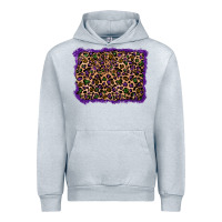 Heather Grey mardi gras leopard background Urban Hoodie - RanaPortraitStore