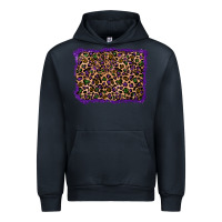 Navy mardi gras leopard background Urban Hoodie - RanaPortraitStore