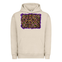 Pigment French Oak mardi gras leopard background Urban Hoodie - RanaPortraitStore